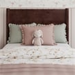 Pasadena Twin Solid Wood Panel Headboard in Walnut