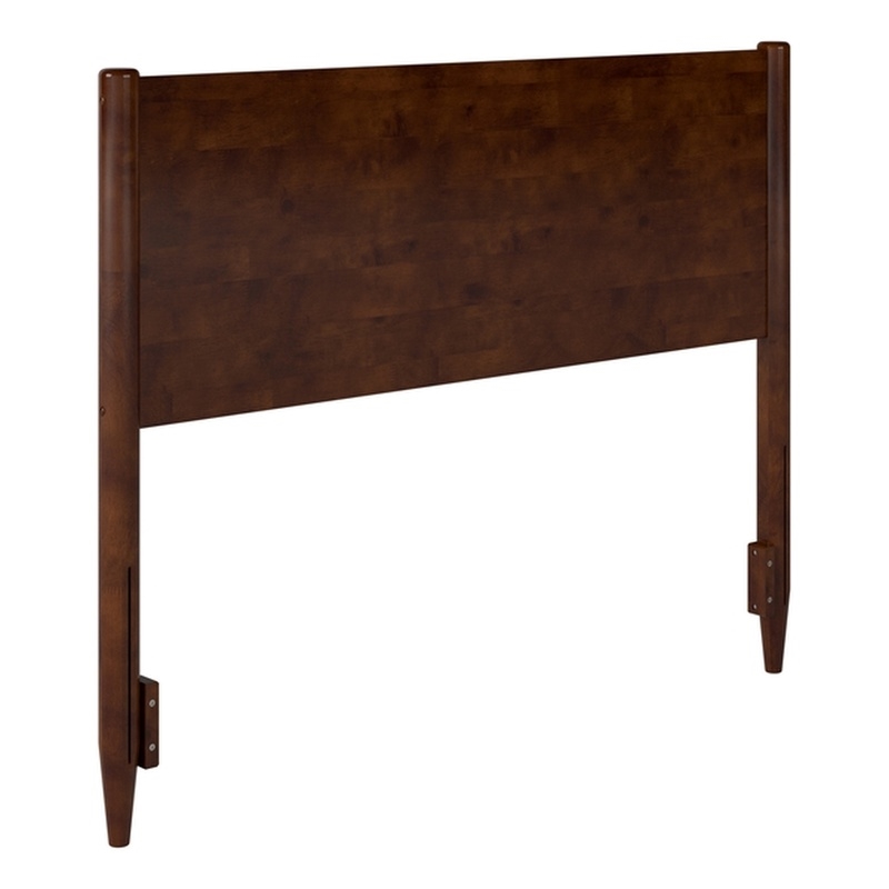 Pasadena Full Solid Wood Panel Headboard in Walnut