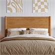 Pasadena Full Solid Wood Panel Headboard in Light Toffee