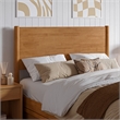 Pasadena Full Solid Wood Panel Headboard in Light Toffee