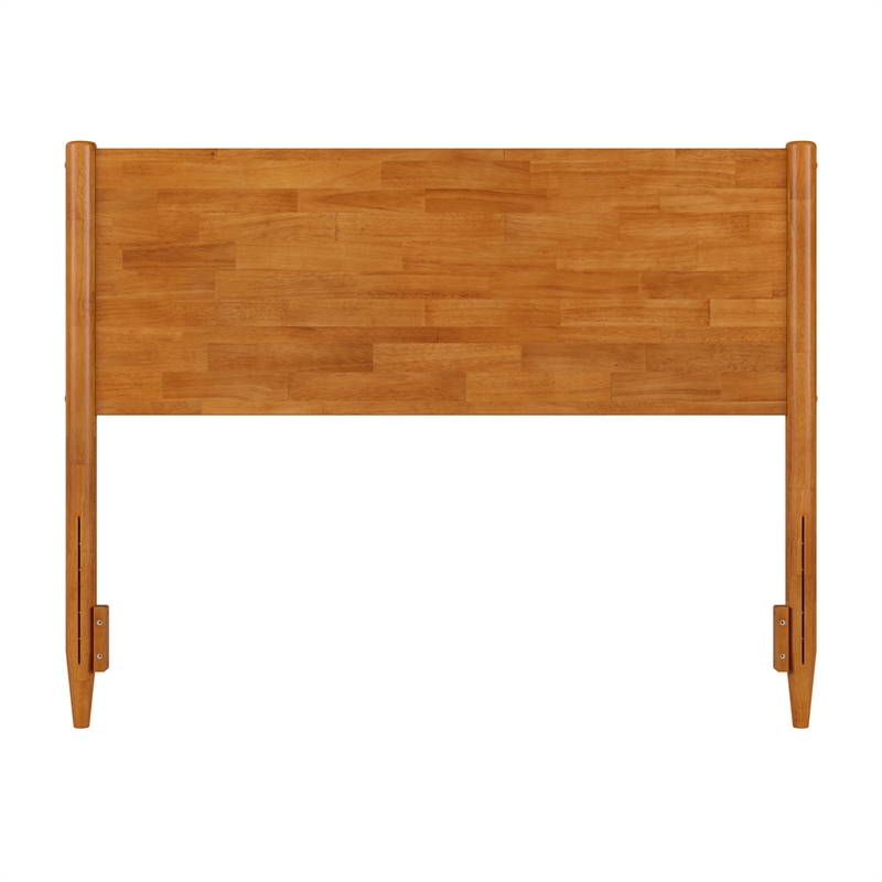 Pasadena Full Solid Wood Panel Headboard in Light Toffee