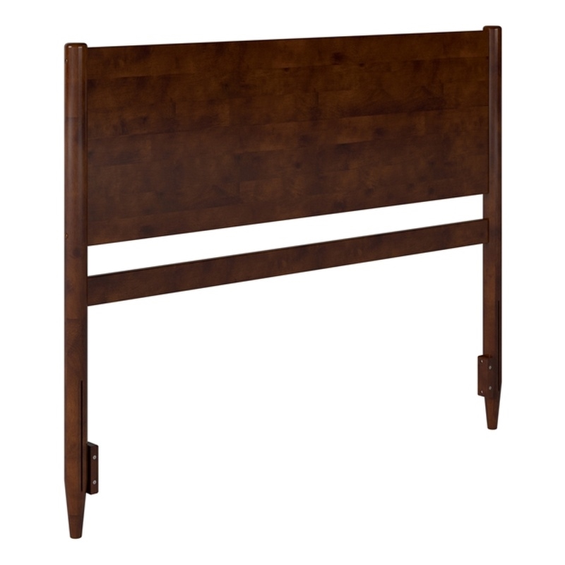 Pasadena Queen Solid Wood Panel Headboard in Walnut