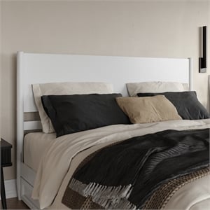 Pasadena King Solid Wood Panel Headboard in White