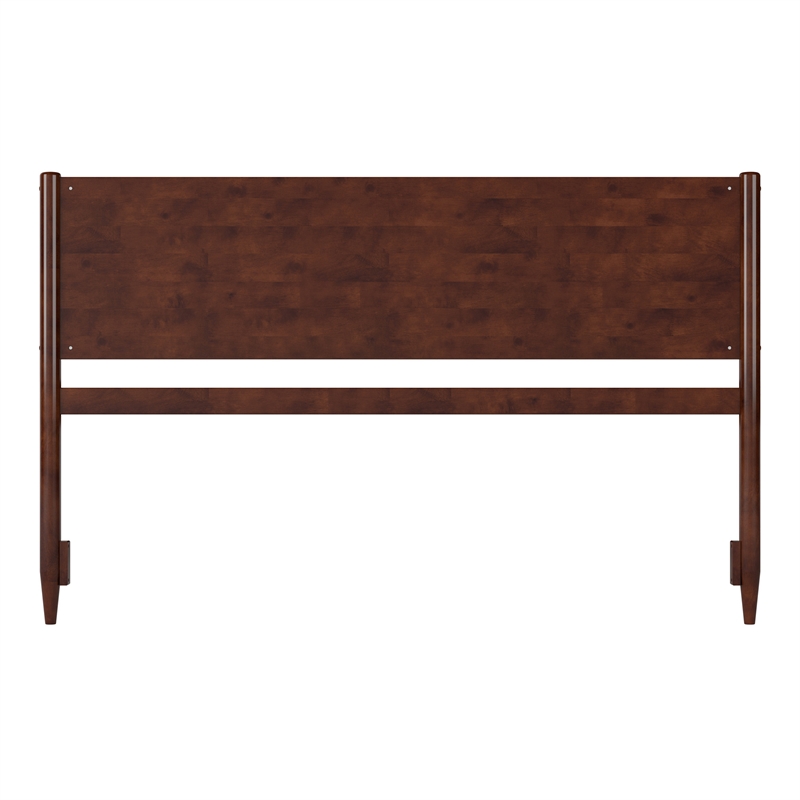 Pasadena King Solid Wood Panel Headboard in Walnut Brown