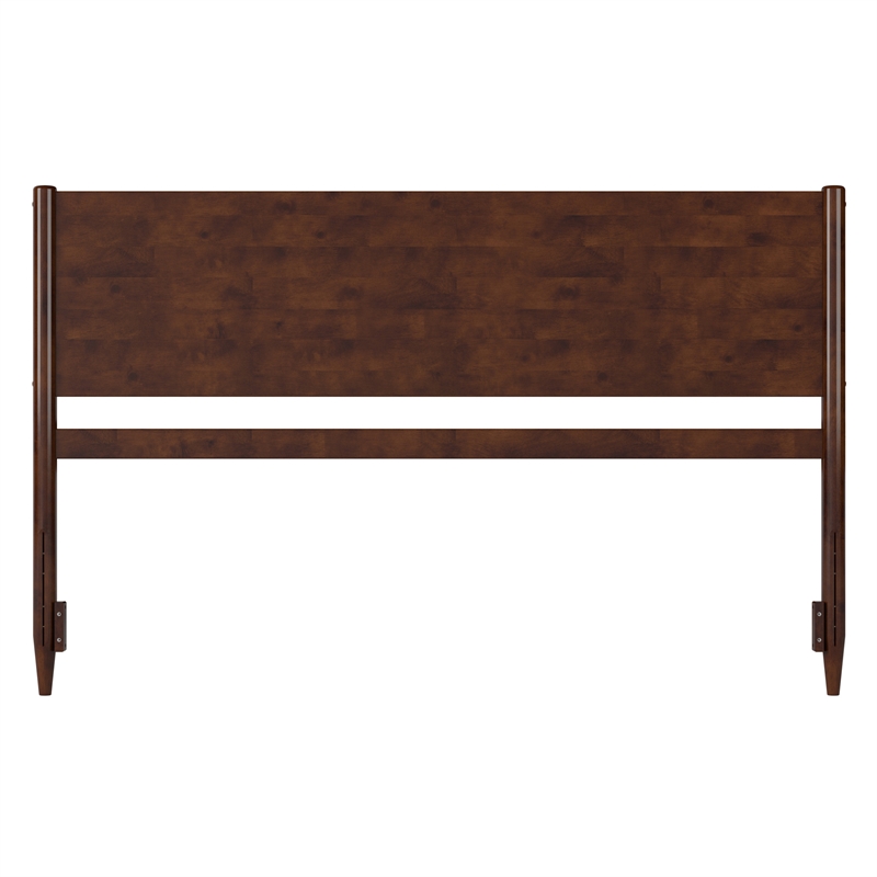 Pasadena King Solid Wood Panel Headboard in Walnut Brown
