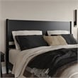 Pasadena King Solid Wood Panel Headboard in Black