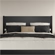 Pasadena King Solid Wood Panel Headboard in Black