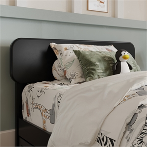 Sophia King Solid Wood Headboard in Black