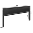 Sophia King Solid Wood Headboard in Black