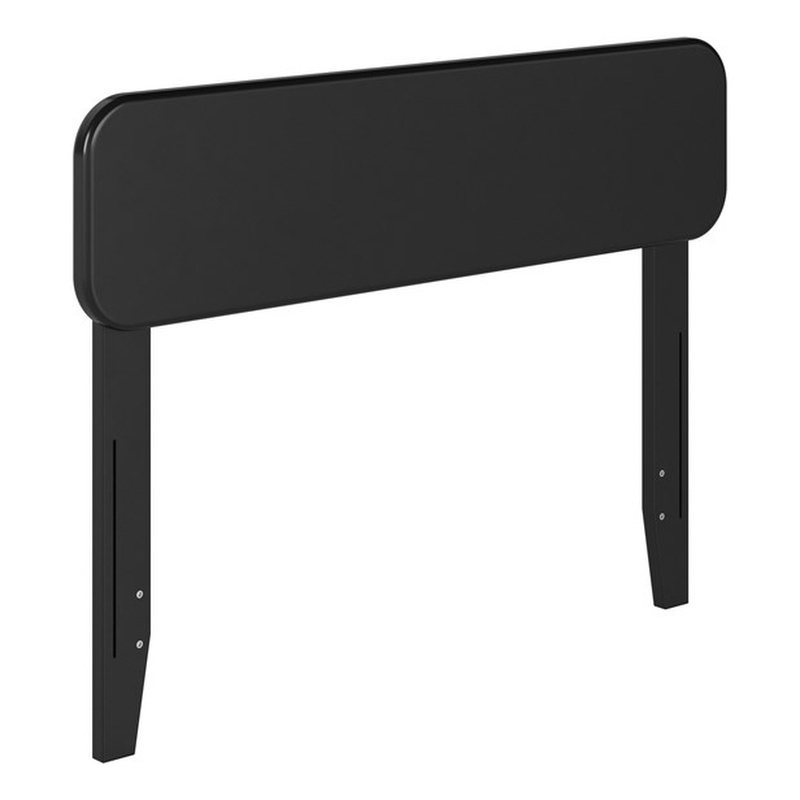 Florence Twin Solid Wood Headboard in Black