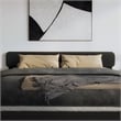 Florence King Solid Wood Headboard in Black
