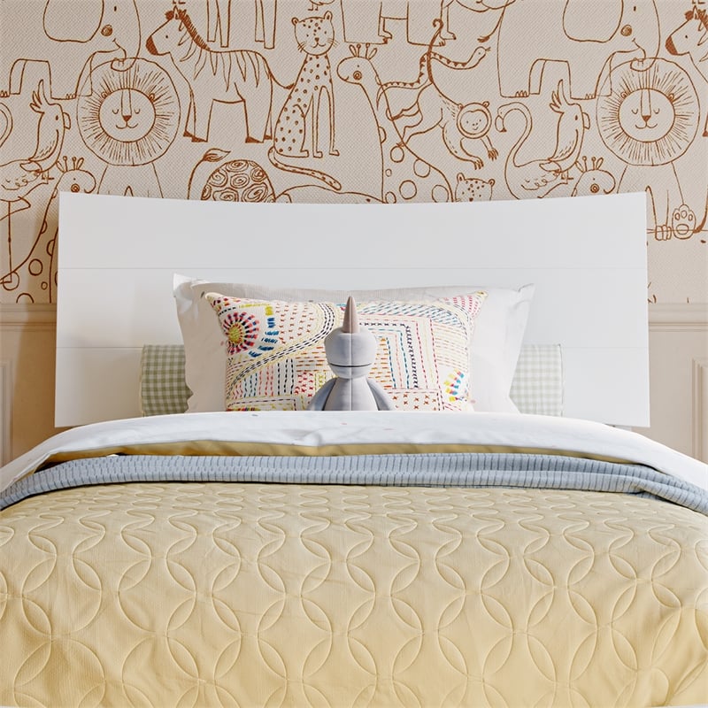 Phoenix Twin Solid Wood Headboard in White