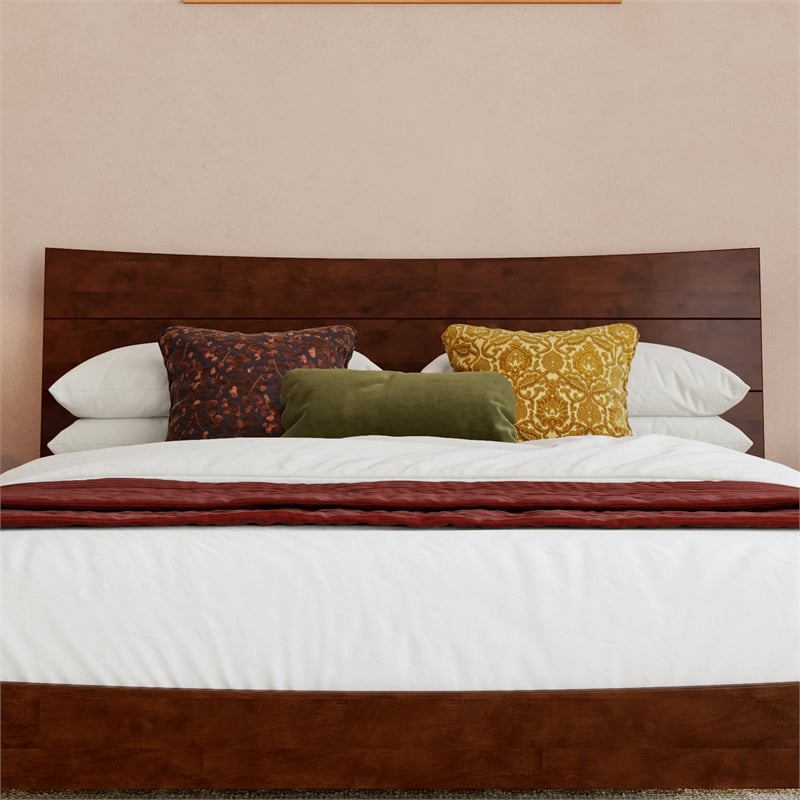 Phoenix Full Solid Wood Headboard in Walnut