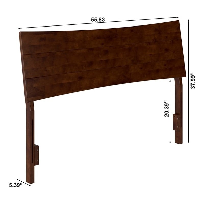 Phoenix Full Solid Wood Headboard in Walnut
