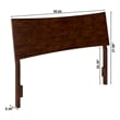 Phoenix Full Solid Wood Headboard in Walnut