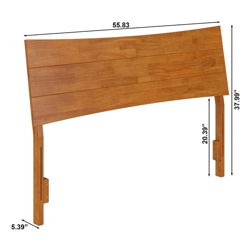 Phoenix Full Wood Headboard in Light Toffee