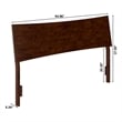 Phoenix Queen Solid Wood Headboard in Walnut