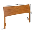 Phoenix Queen Solid Wood Headboard in Light Toffee