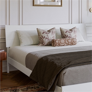 Phoenix King Solid Wood Headboard in White