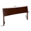 Phoenix King Solid Wood Headboard in Walnut