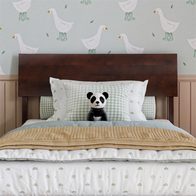 Bradford Twin Solid Wood Headboard in Walnut