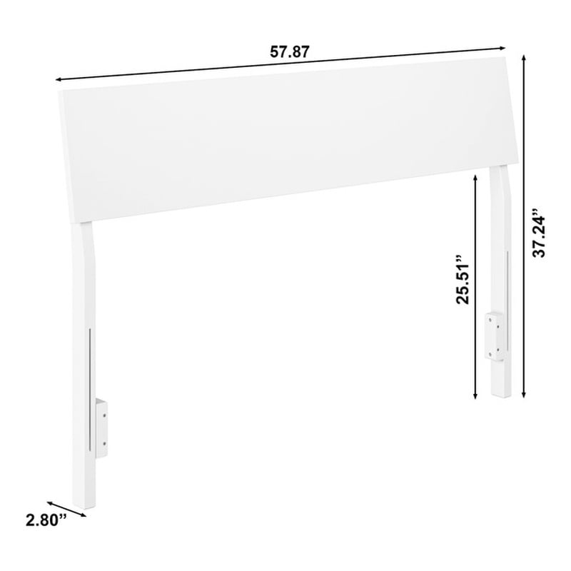 Bradford Full Solid Wood Headboard in White