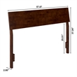 Bradford Full Solid Wood Headboard in Walnut