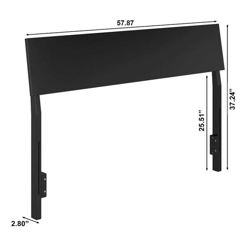 Bradford Full Solid Wood Headboard in Black