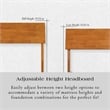 Bradford Full Wood Headboard in Light Toffee