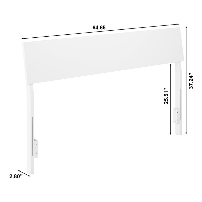 Bradford Queen Solid Wood Headboard in White