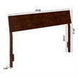 Bradford Queen Solid Wood Headboard in Walnut