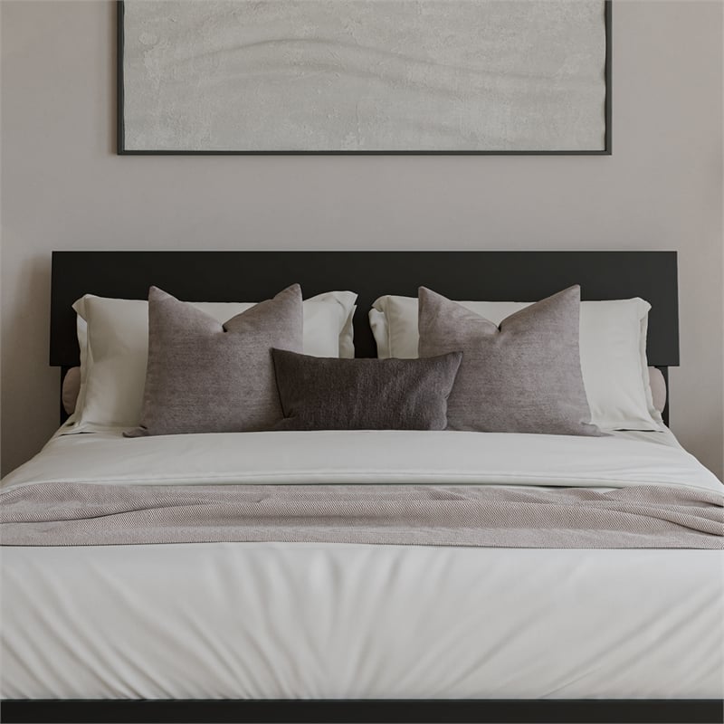 Bradford Queen Solid Wood Headboard in Black