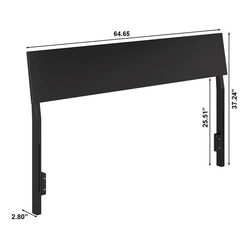 Bradford Queen Solid Wood Headboard in Black