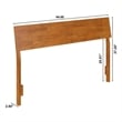 Bradford Queen Solid Wood Headboard in Light Toffee