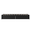 Barcelona Twin XL Panel Platform Bed with 2 Storage Drawers in Black