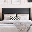 Pasadena Twin XL Solid Wood Low Profile Platform Bed in Black