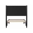 Pasadena Twin XL Solid Wood Low Profile Platform Bed in Black