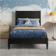 Pasadena Twin Solid Wood Low Profile Platform Bed in Black