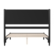 Pasadena Queen Solid Wood Low Profile Platform Bed in Black