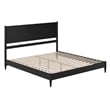 Pasadena King Solid Wood Low Profile Platform Bed in Black
