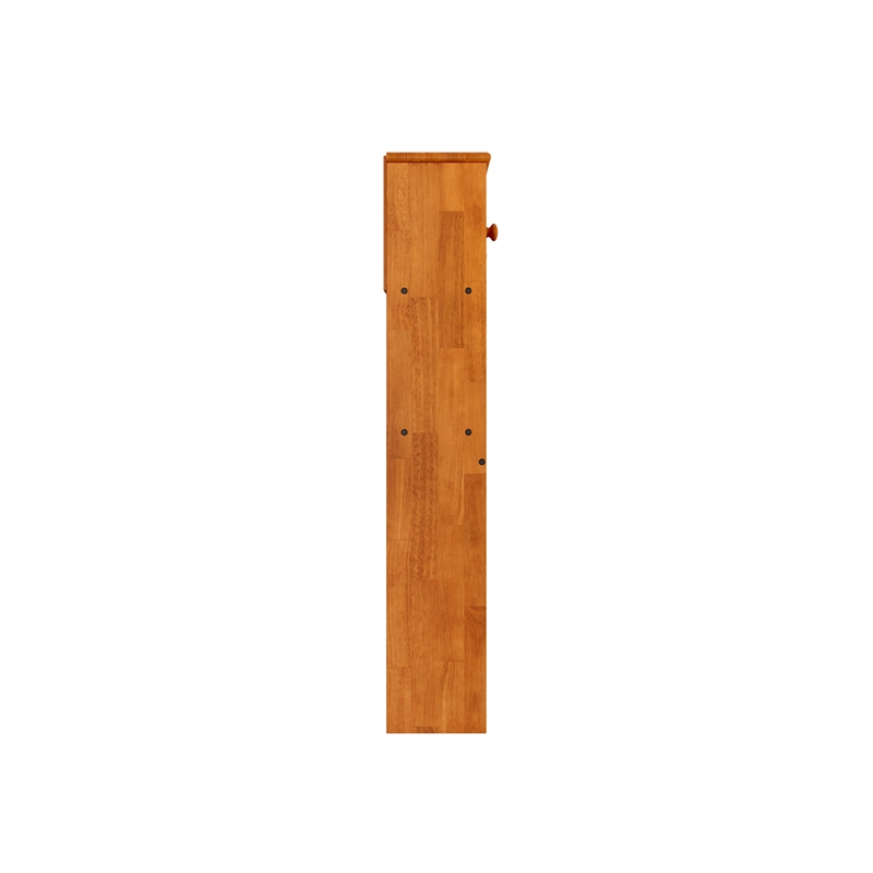 AFI Newport Full Solid Wood Bookcase Headboard in Light Toffee