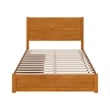 Aveline Queen Platform Bed with Matching Footboard & Drawers in Light Toffee