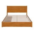 Aveline King Platform Bed with Matching Footboard & Drawers in Light Toffee