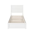 Aveline Twin Platform Bed with Matching Footboard & Twin Trundle in White