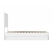 Aveline Twin Platform Bed with Matching Footboard & Twin Trundle in White
