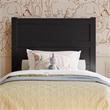 Aveline Twin Platform Bed with Matching Footboard & Twin Trundle in Black