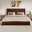 Aveline King Platform Bed with Matching Footboard & Twin XL Trundle in Walnut