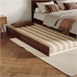 Aveline King Platform Bed with Matching Footboard & Twin XL Trundle in Walnut