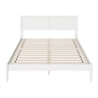 Ellarie Queen Solid Wood Platform Bed in White