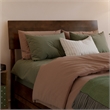 Norla Twin XL Wood Platform Bed with Footboard and Drawers in Walnut